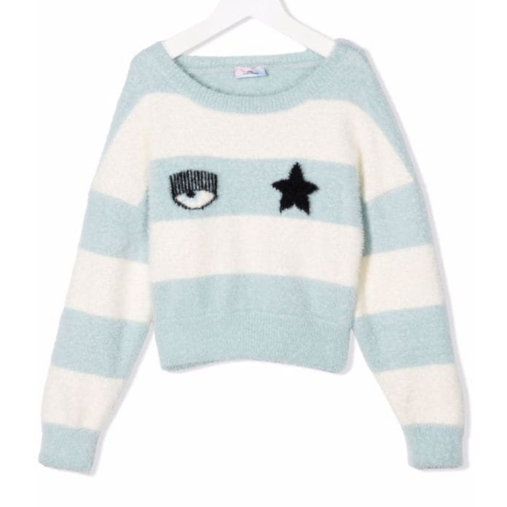 Chiara Ferragni Kids
Flirting-intarsia jumper size 8